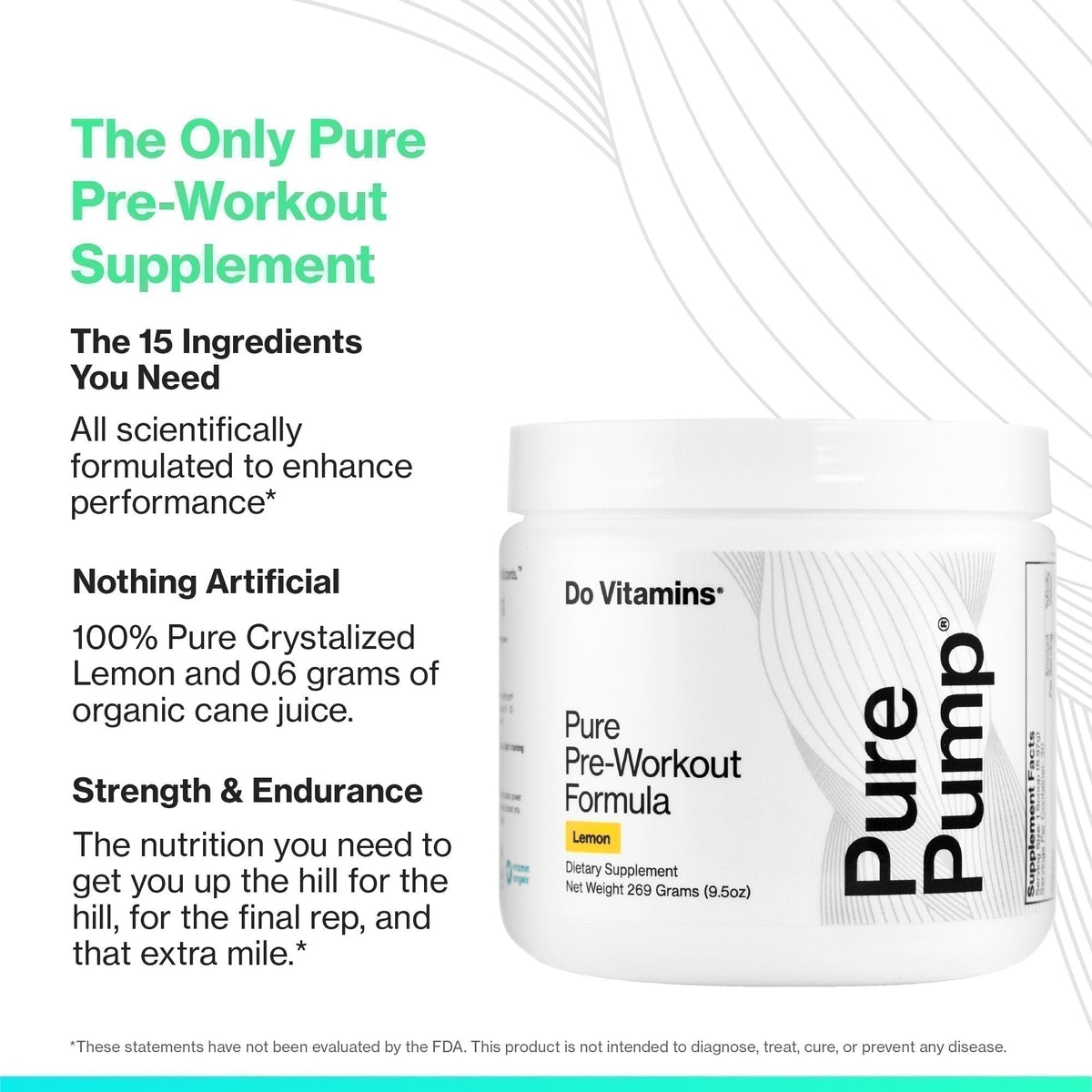 Pre-Workout Supplement - PurePump® Lemon