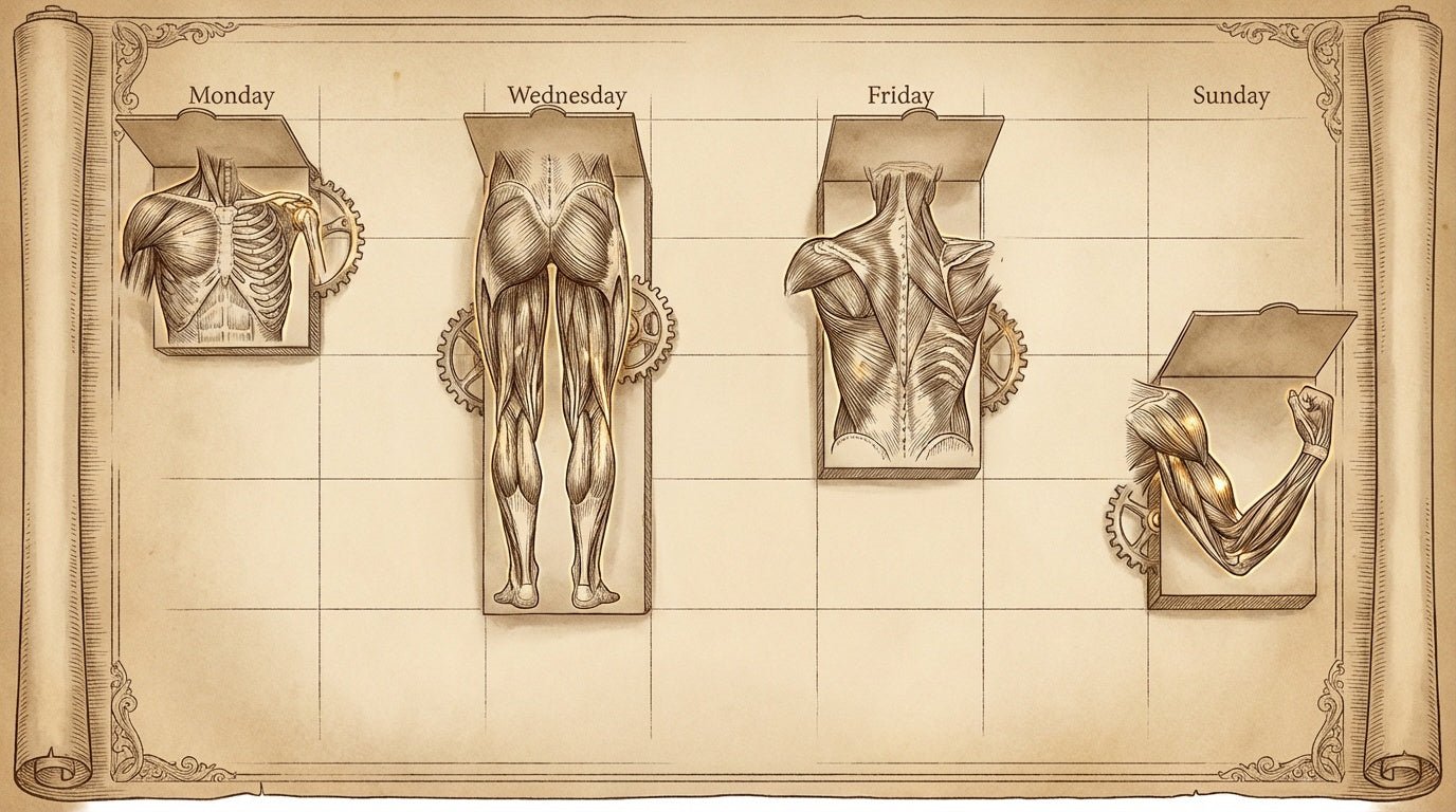 The 4-Day Strength Program: Barbell, Bodyweight, and Dumbbell Variations